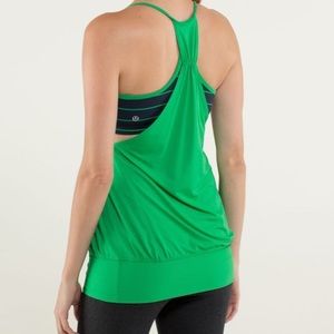 Lululemon No Limits tank green and navy